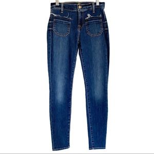 7 For All Mankind The Ankle Skinny Jeans Size 24